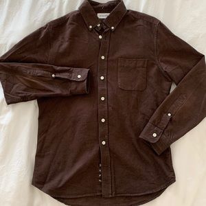 Dark Brown Taylor Stitch Button Down Shirt